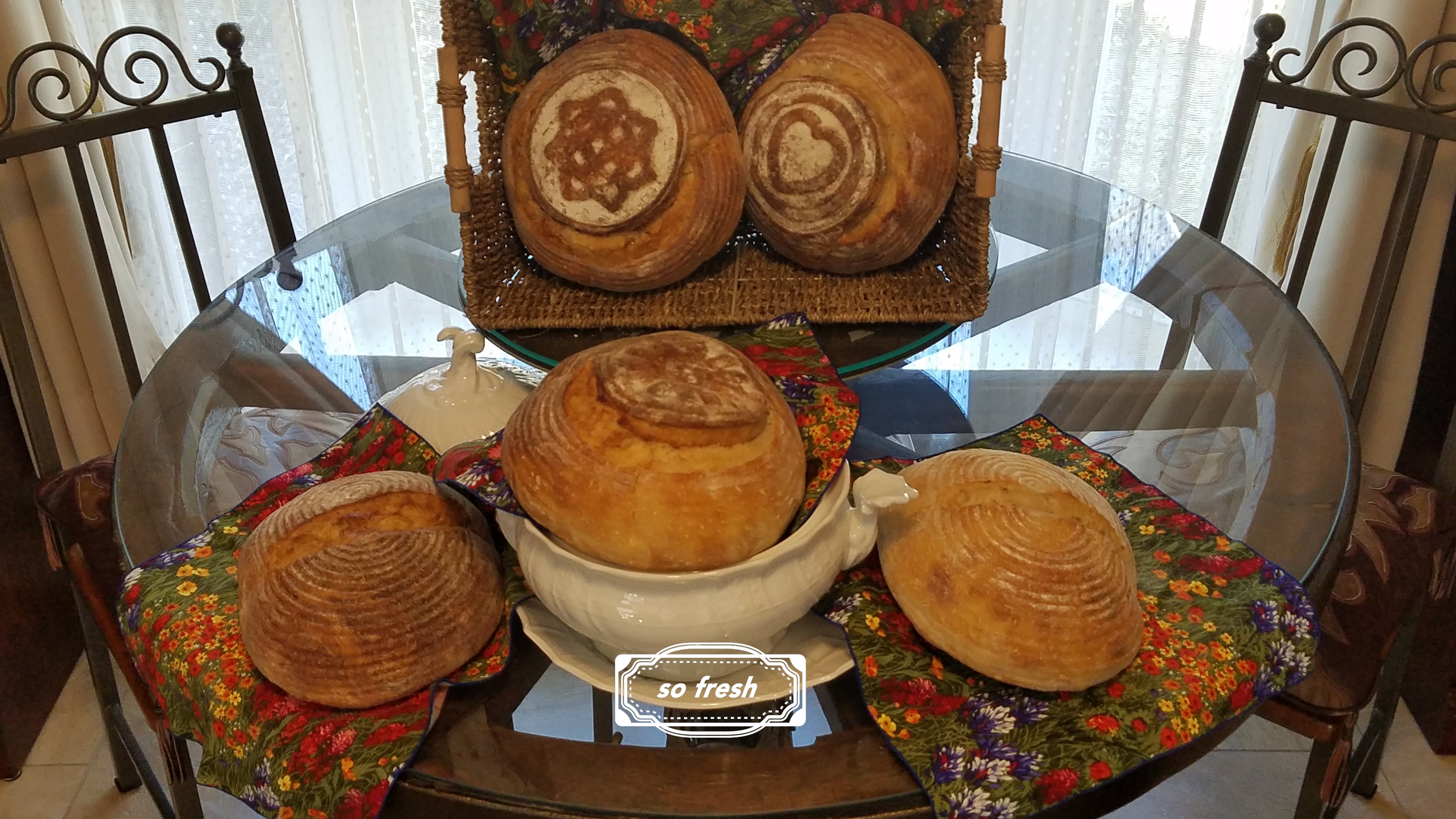 Five Fresh Boules
